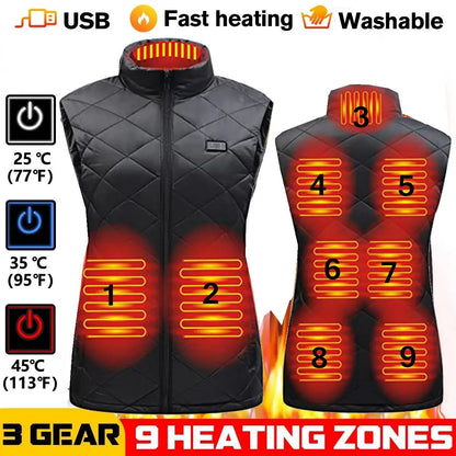 USB Heated Winter Vest