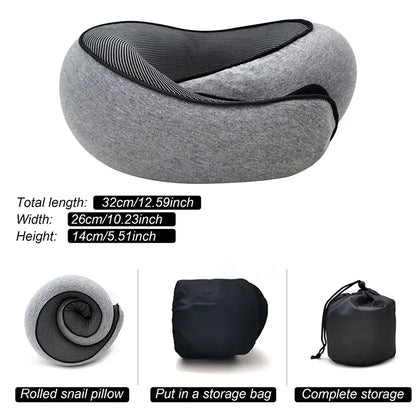 Snail Memory Travel Comfort Pillow