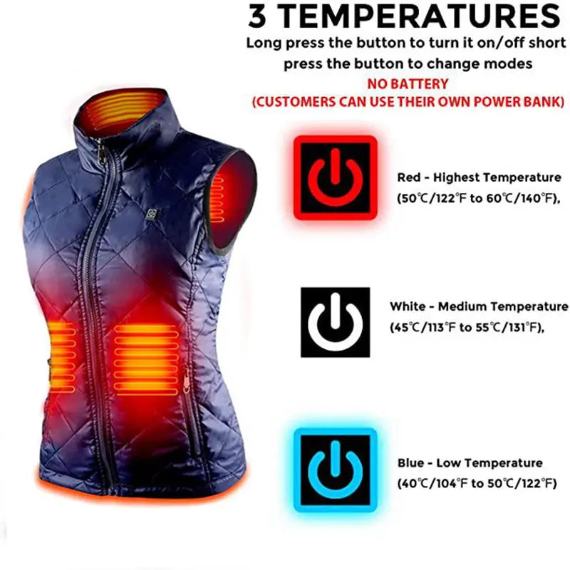 USB Heated Winter Vest