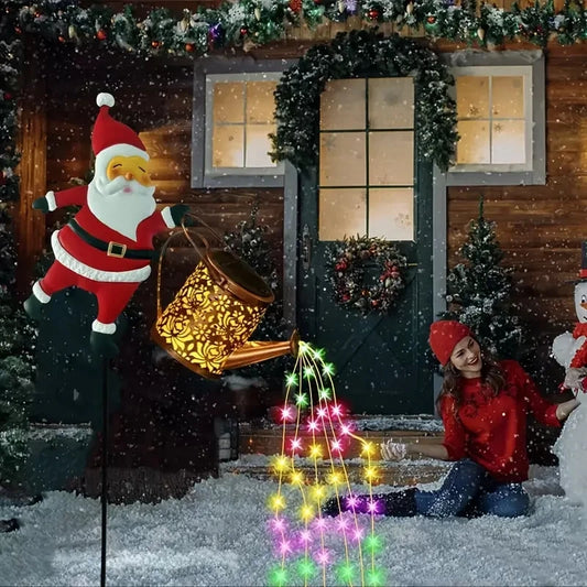 Solar Santa Lawn Lights